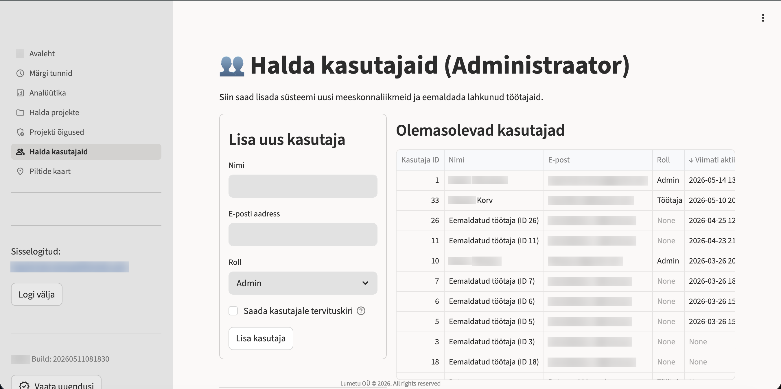 Kasutajate haldus